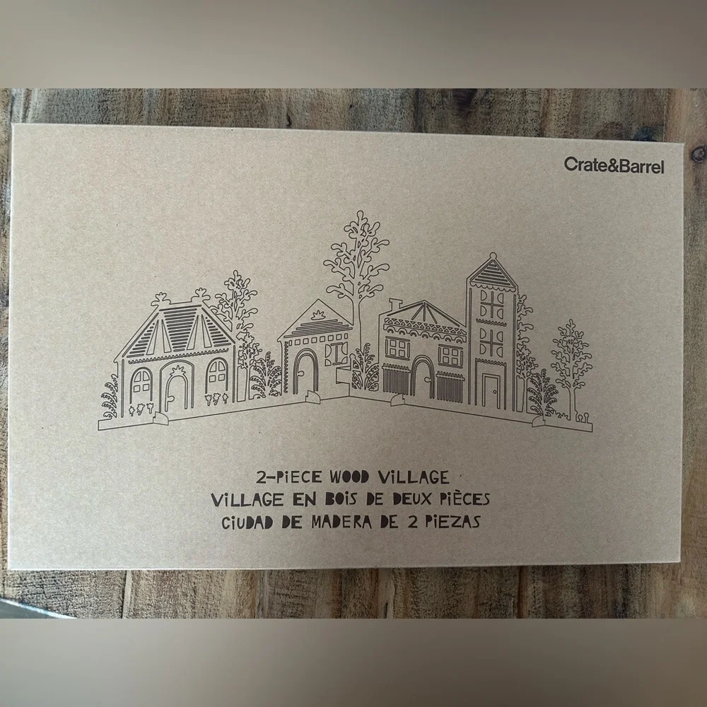 Crate&Barrel Laser-Cut Village Set